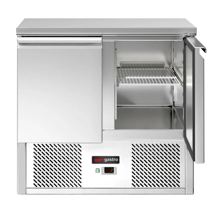 GGM Gastro Commercial Counter Fridge ECO - 900x700mm - with 2 doors - capacity 240 litres