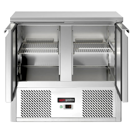 GGM Gastro Commercial Counter Fridge ECO - 900x700mm - with 2 doors - capacity 240 litres
