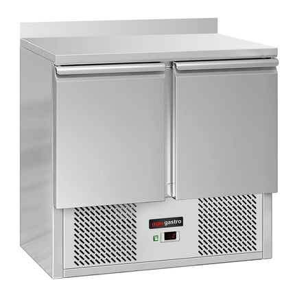 GGM Gastro Commercial Counter Fridge ECO - 900x700mm - with upstand - with 1 door / 2 drawers - capacity 240 litres