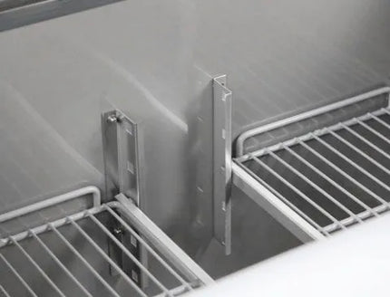 GGM Gastro Commercial Counter Fridge PREMIUM - 1368x700mm - with 1 door - with 4 drawers - capacity 368 litres