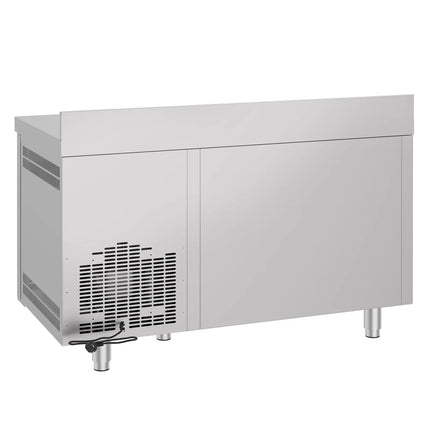 GGM Gastro Commercial Counter Fridge PREMIUM - 1400x700mm - with 2 doors - with upstand - capacity 281 litres
