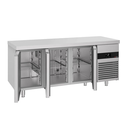 GGM Gastro Commercial Counter Fridge PREMIUM - 1865x700mm - with 3 doors - capacity 474 litres