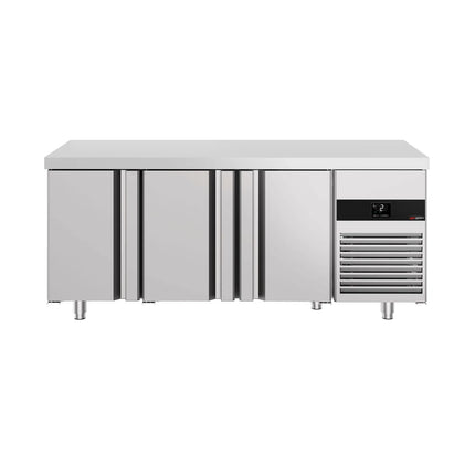 GGM Gastro Commercial Counter Fridge PREMIUM - 1865x700mm - with 3 doors - capacity 474 litres
