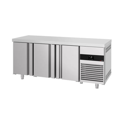 GGM Gastro Commercial Counter Fridge PREMIUM - 1865x700mm - with 3 doors - capacity 474 litres