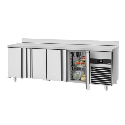 GGM Gastro Commercial Counter Fridge PREMIUM - 2330x600mm - with 4 doors - capacity 510 litres