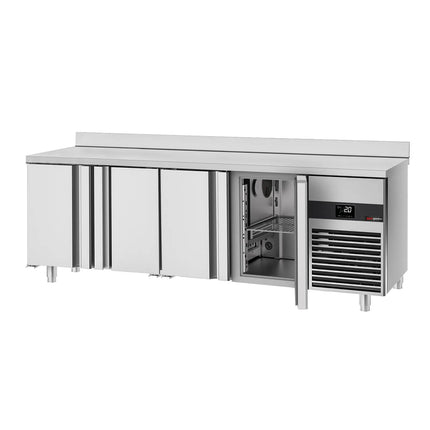 GGM Gastro Commercial Counter Fridge PREMIUM - 2330x600mm - with 4 doors - capacity 510 litres