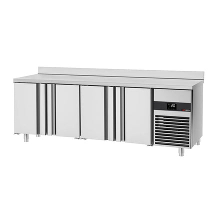 GGM Gastro Commercial Counter Fridge PREMIUM - 2330x600mm - with 4 doors - capacity 510 litres