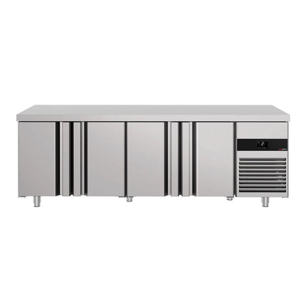 GGM Gastro Commercial Counter Fridge PREMIUM - 2330x700mm - with 4 doors - capacity 632 litres