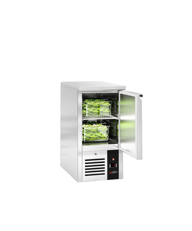 GGM Gastro Commercial Counter Fridge PREMIUM - 450x700mm - with 1 door - capacity 102 litres
