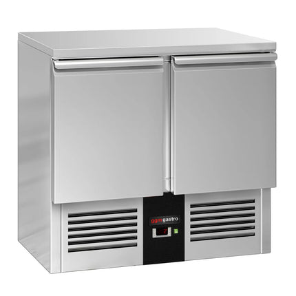 GGM Gastro Commercial Counter Fridge PREMIUM - 900x700mm - with 2 doors - capacity 240 litres