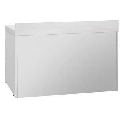 GGM Gastro Commercial Counter Fridge PREMIUM PLUS - 1460x700mm - with 3 glass doors - with upstand - capacity 335 litres
