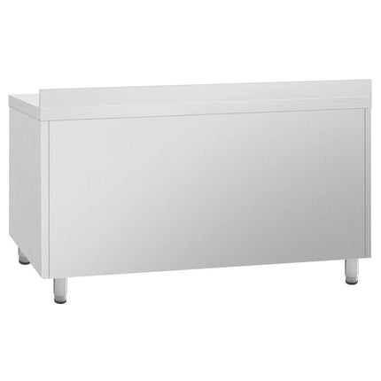 GGM Gastro Commercial Counter Fridge PREMIUM PLUS - 1468x600mm - glass doors - with upstand - capacity 250 litres - double glazing