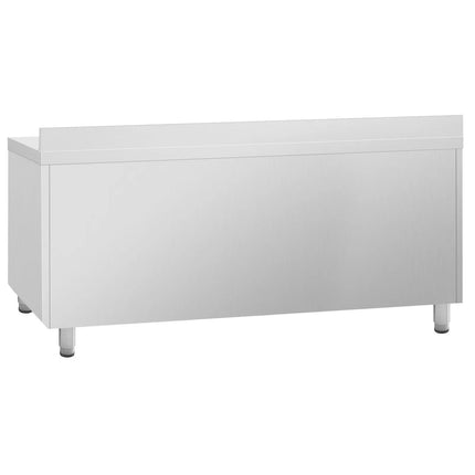 GGM Gastro Commercial Counter Fridge PREMIUM PLUS - 1960x600mm - glass doors - with upstand - capacity 385 litres - with 3 doors