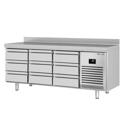 GGM Gastro Commercial Counter Fridge PREMIUM PLUS - 1960x600mm - with 9 drawers [1/3] - with upstand - capacity 385 litres