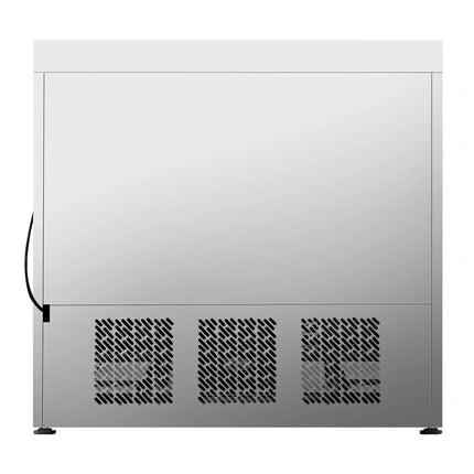 GGM Gastro Commercial Counter Fridge PREMIUM PLUS - 978x700mm - with 4 drawers - with upstand - capacity 230 litres