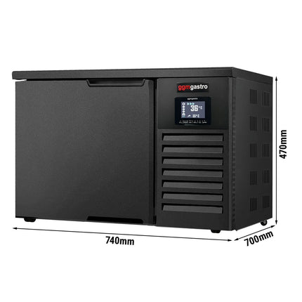GGM Gastro Commercial Countertop Blast Chiller/Freezer - 3x GN 2/3 - 40L - Black