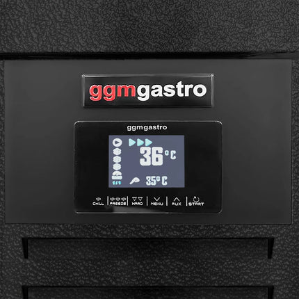 GGM Gastro Commercial Countertop Blast Chiller/Freezer - 3x GN 2/3 - 40L - Black