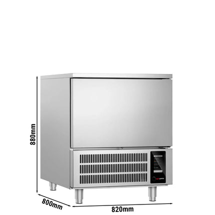 GGM Gastro Commercial Countertop Blast Chiller/Freezer - 5x GN 1/1 or EN 600x400mm - with Touchscreen Controller - 118L