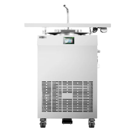 GGM Gastro Commercial Countertop Chocolate Tempering Machine - 30kg - 2,7kW - with Dispensing Spout - incl. Vibrating Table - incl. Work Shelf - Enrobing Area