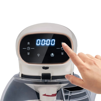 GGM Gastro Commercial Countertop Digital Planetary Mixer  - 12L - 880W - with display, lighting & 3 attachments - Light Ivory