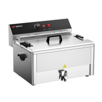 GGM Gastro Commercial Countertop Electric Fish Fryer - 20.4 litres - 5kW - with drain tap