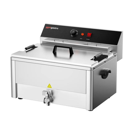 GGM Gastro Commercial Countertop Electric Fish Fryer - 20.4 litres - 5kW - with drain tap
