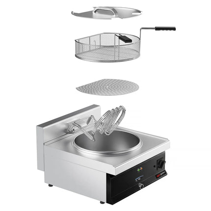 GGM Gastro Commercial Countertop Electric Fish Fryer - 25 litres - 14kW - Manual