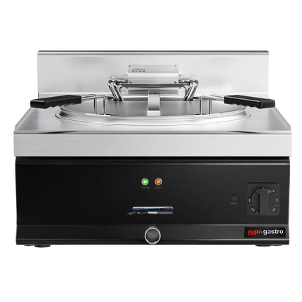 GGM Gastro Commercial Countertop Electric Fish Fryer - 25 litres - 14kW - Manual