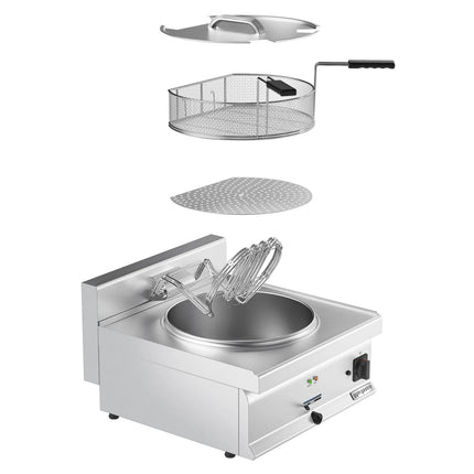 GGM Gastro Commercial Countertop Electric Fish Fryer - 25 litres - 15kW - Manual