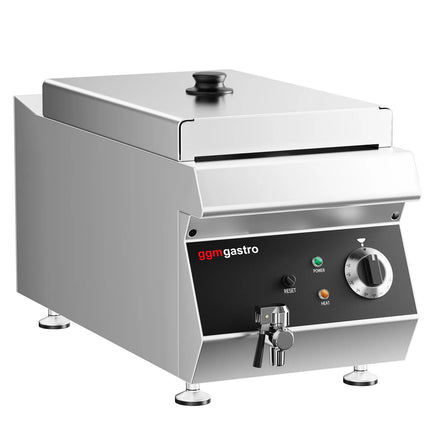 GGM Gastro Commercial Countertop Electric Fryer - 13 litres - 4.5kW - with drain tap
