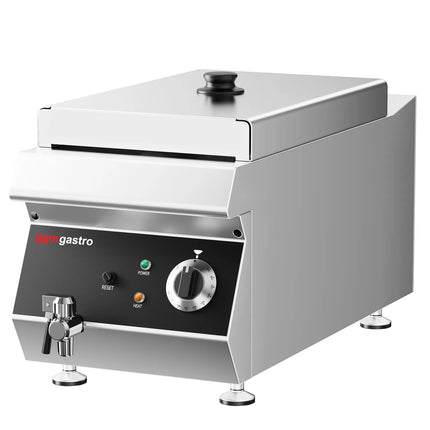 GGM Gastro Commercial Countertop Electric Fryer - 13 litres - 4.5kW - with drain tap