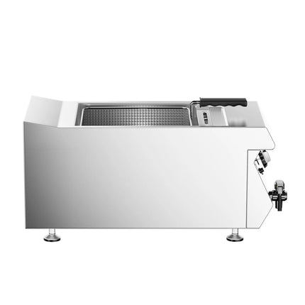 GGM Gastro Commercial Countertop Electric Fryer - 13 litres - 4.5kW - with drain tap