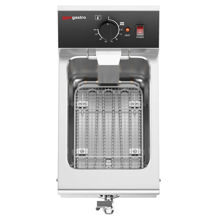 GGM Gastro Commercial Countertop Electric Fryer - 8 litres - 3.25kW - Manual - with drain tap