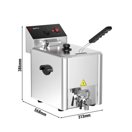 GGM Gastro Commercial Countertop Electric Fryer - 8 litres - 3.25kW - Manual