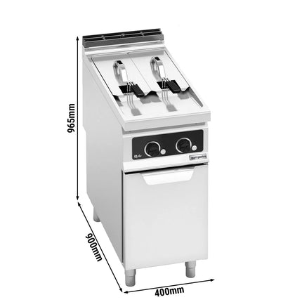 GGM Gastro Commercial Countertop Electric Twin Tank Fryer – 7+7 Litres – 16 kW – Bflex Digital