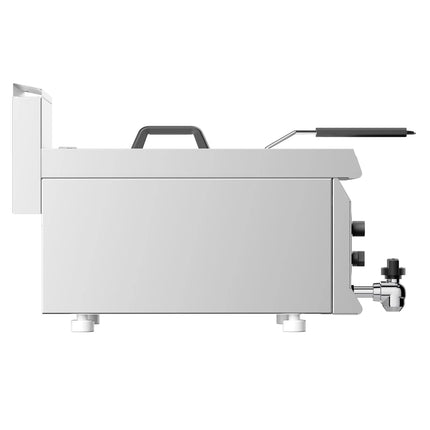 GGM Gastro Commercial Countertop Gas Fryer - 8 litres - 6kW - Manual - with drain tap