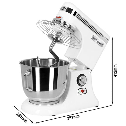 GGM Gastro Commercial Countertop Planetary Mixer  - 5L - 330W - incl. 3 attachments