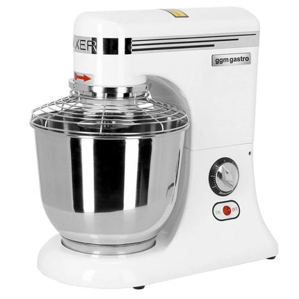 GGM Gastro Commercial Countertop Planetary Mixer  - 7L - 330W - incl. 3 attachments