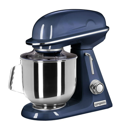 GGM Gastro Commercial Countertop Planetary Mixer  - 7L - 350W - incl. 3 attachments - Cobalt Blue