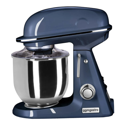 GGM Gastro Commercial Countertop Planetary Mixer  - 7L - 350W - incl. 3 attachments - Cobalt Blue
