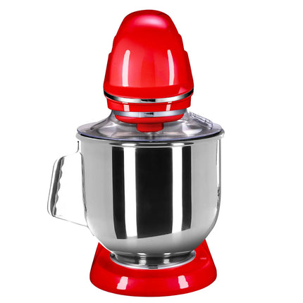 GGM Gastro Commercial Countertop Planetary Mixer  - 7L - 350W - incl. 3 attachments - Red