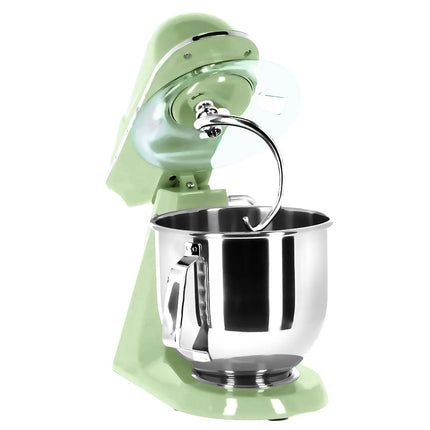 GGM Gastro Commercial Countertop Planetary Mixer  - 7L - 350W - incl. 3 attachments - Mint Green