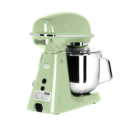 GGM Gastro Commercial Countertop Planetary Mixer  - 7L - 350W - incl. 3 attachments - Mint Green
