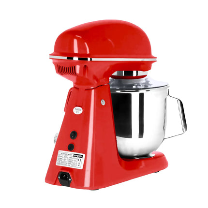 GGM Gastro Commercial Countertop Planetary Mixer  - 7L - 350W - incl. 3 attachments - Red