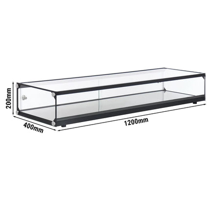 GGM Gastro Commercial Countertop Showcase – Neutral – Tempered Glass – 1200 mm