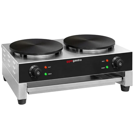 GGM Gastro Commercial Crepe Maker - Double - 2x400mm