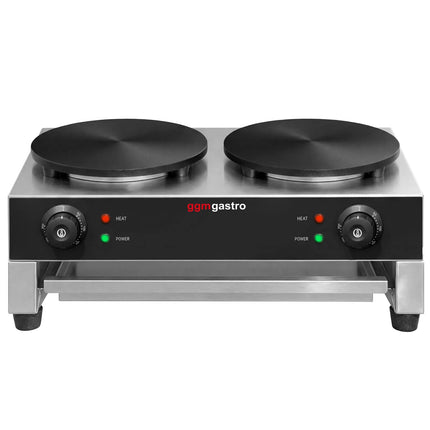 GGM Gastro Commercial Crepe Maker - Double - 2x400mm