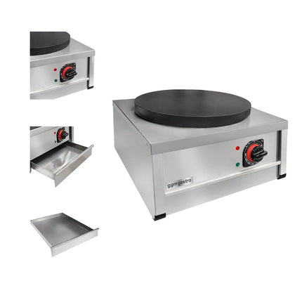 GGM Gastro Commercial Crepe Maker - Thermostatic Control - Single - 400mm