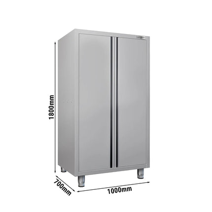GGM Gastro Commercial Crockery Cabinet ECO - 1000x700mm - 2 Double Doors - Height: 1800mm