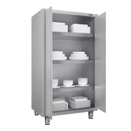 GGM Gastro Commercial Crockery Cabinet ECO - 1000x700mm - 2 Double Doors - Height: 1800mm
